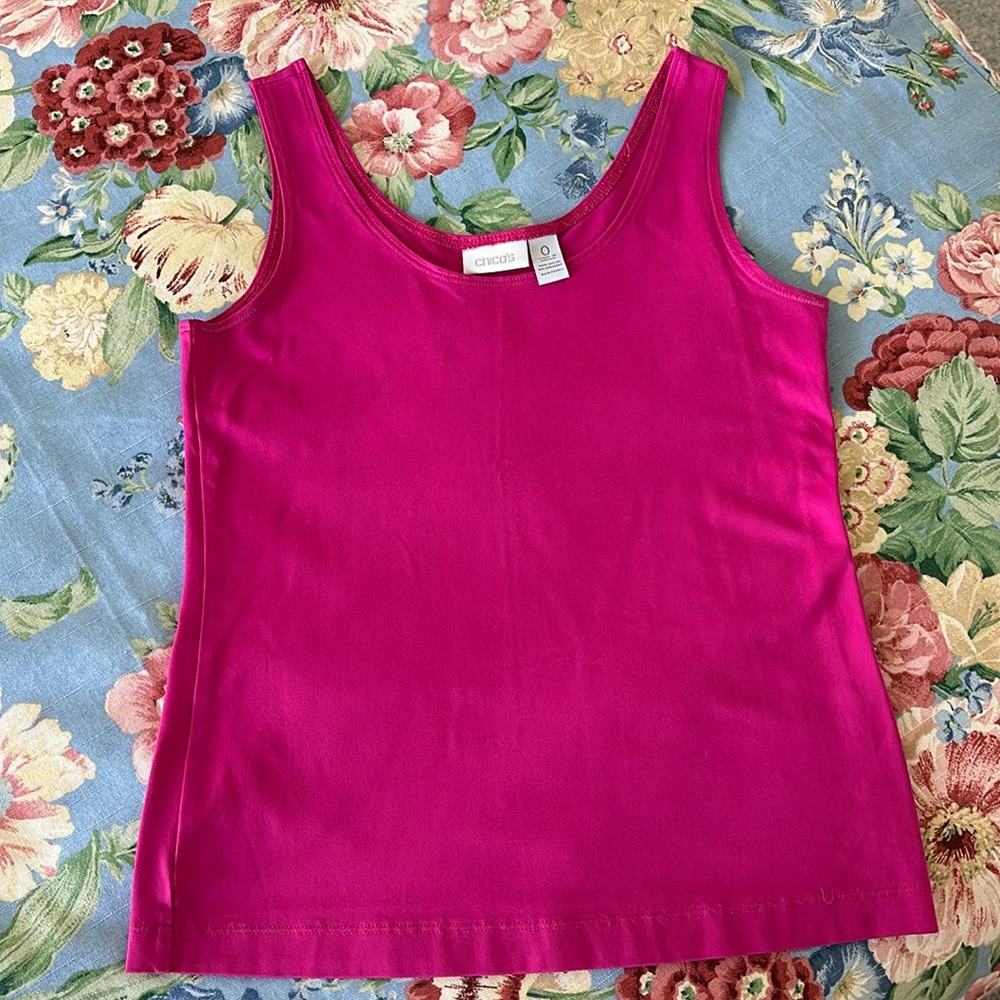 Chico’s, hot pink tank, size 0